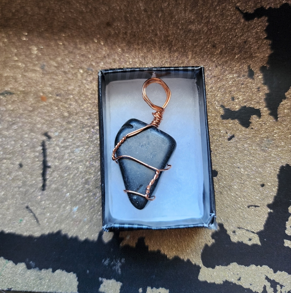 Wire Wrapped Stone Pendant